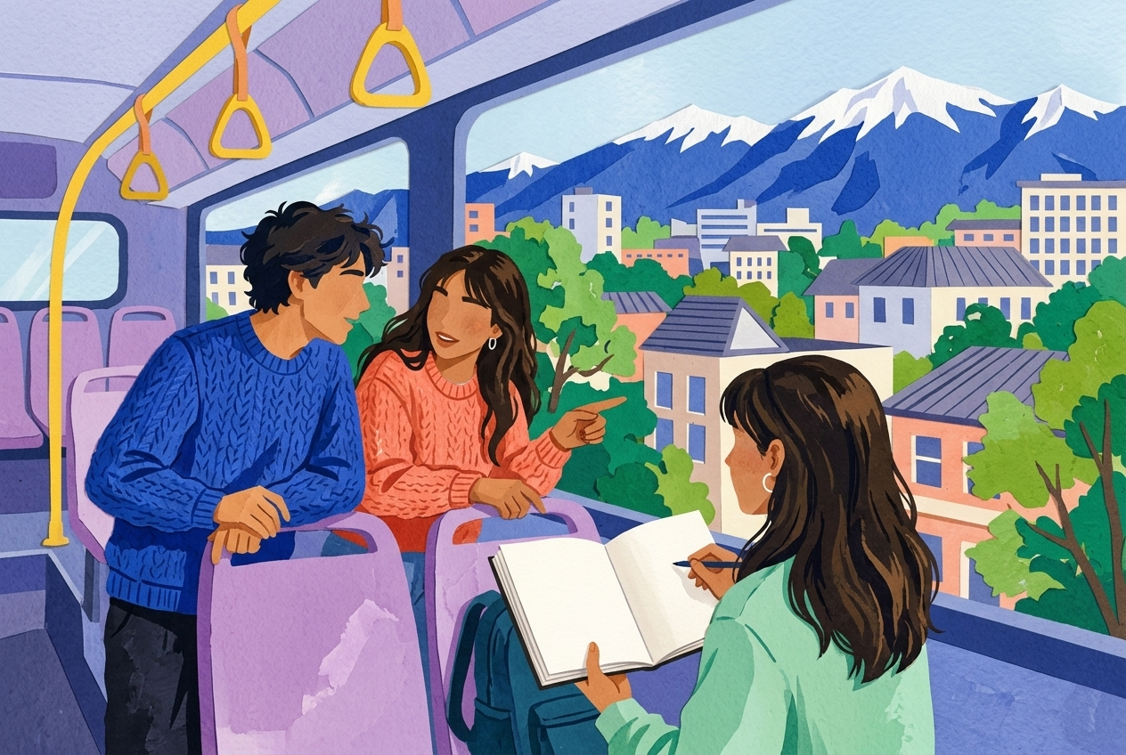 Una salida educativa imaginada. Ilustración con Gemini.